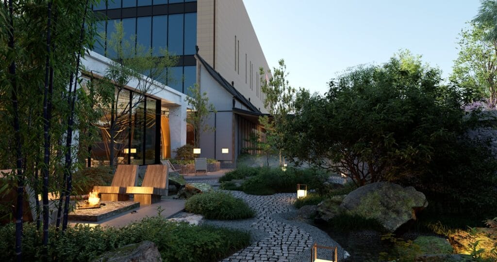Image of a designed landscape