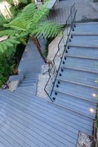 Composite decking with a smooth, durable finish in Sydney