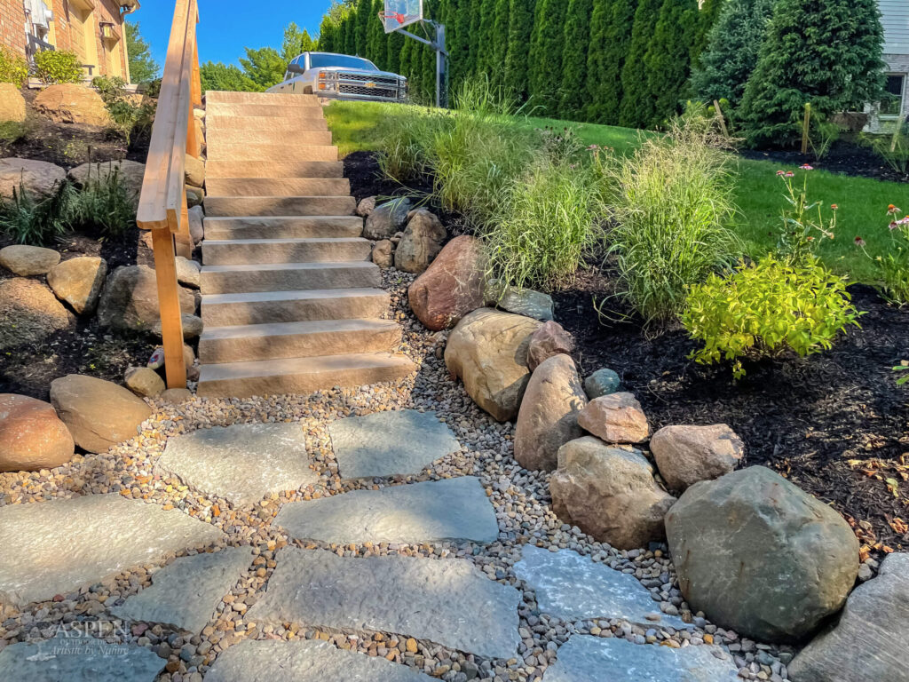 making your garden beautiful using natural stones